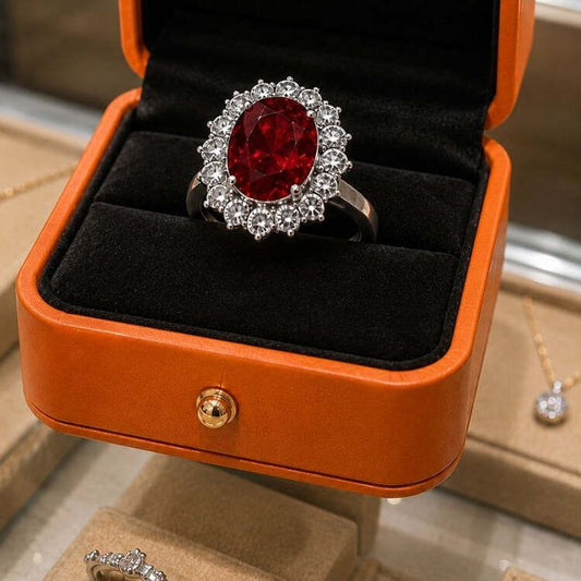 Scarlet Crown Ruby Ring