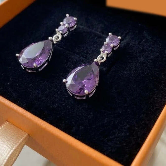 Amethyst Drewdrop Earrings