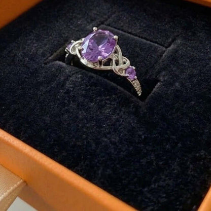 Amethyst Knot Ring