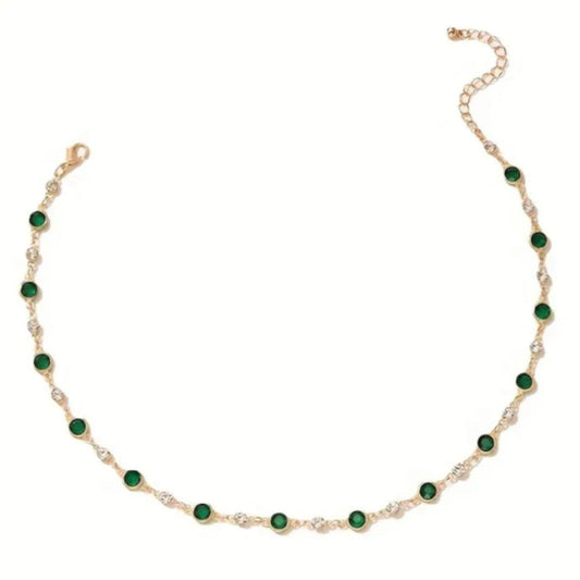 Emerald Green Pendant Necklace